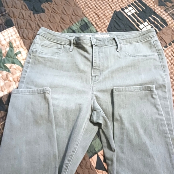 Mossimo Gray High Rise Jeggings Plus Size 16 - Picture 2 of 10
